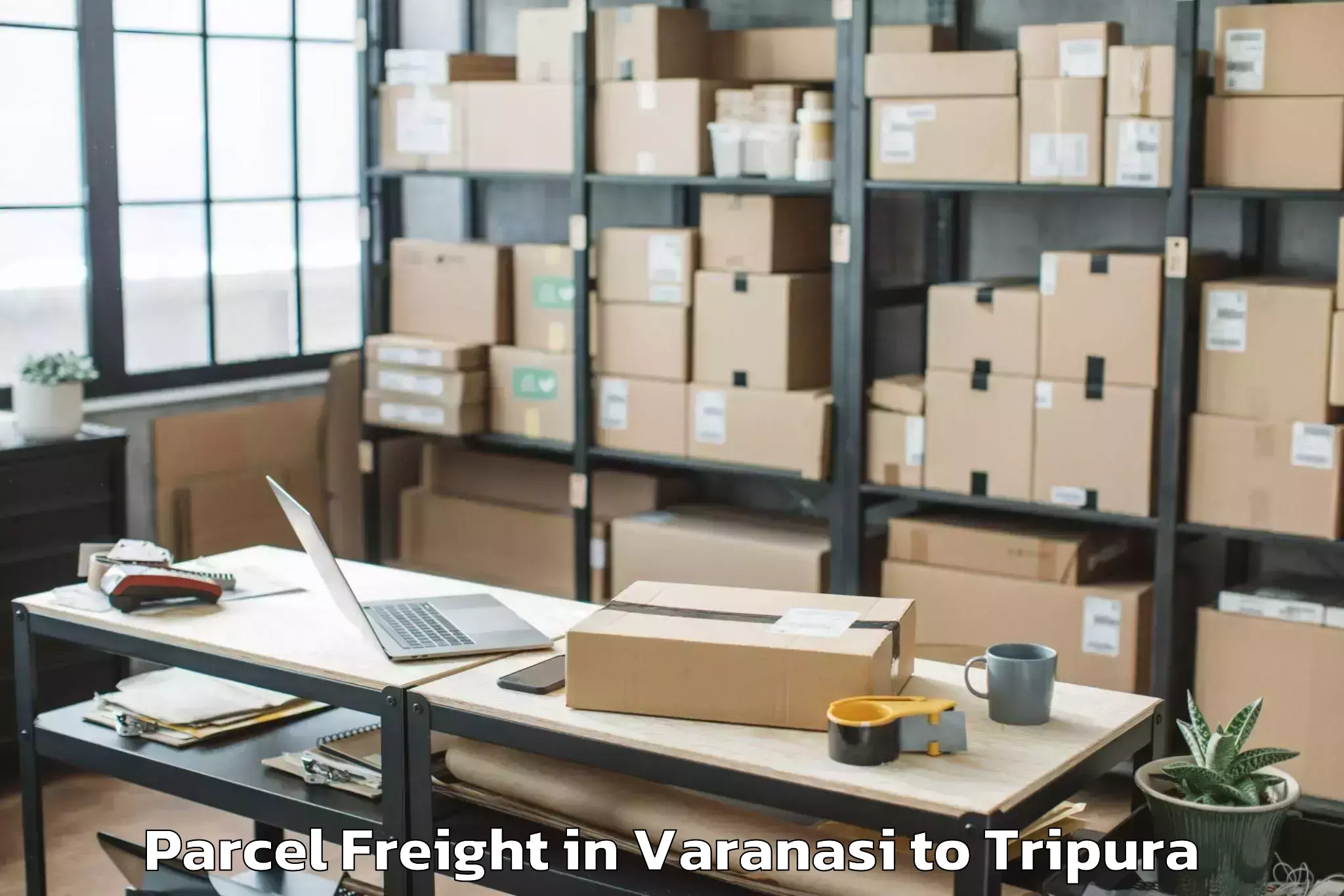 Discover Varanasi to Gournagar Parcel Freight